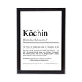 Köchin Definition Poster personalisierbar mit Namen Beruf Poster Köchin Geschenk Einzug Geburtstag Geschenk Köchin Poster Beruf Definition