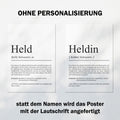 Heldin Definition Poster personalisierbar mit Namen Heldin Poster Geschenk Einzug Geburtstag Geschenk Heldin Poster Alltagshelden