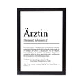 Ärztin Definition Poster personalisierbar mit Namen Beruf Poster Ärztin Geschenk Einzug Geburtstag Geschenk Ärztin Poster Beruf Definition