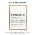 Führerschein Definition Karte personalisierbar mit Namen Führerschein Karte Geschenk zum Führerschein Geschenk Führerschein Postkarte