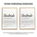Soulmate Definition Karte personalisierbar mit Namen Soulmate Grußkarte Geschenk Soulmate Postkarte Definition Soulmate