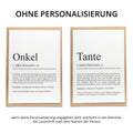 Tante Definition Karte personalisierbar mit Namen Tante Grußkarte Geschenk für Tante Postkarte Definition Tante Geschenkkarte