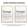 Trauzeugin Definition Karte personalisierbar mit Namen Trauzeugin Grußkarte Geschenkidee für Trauzeugin Postkarte Definition Trauzeugin Klappkarte