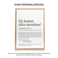 Du kannst alles erreichen Definition Karte personaliserbar mit Namen Mutmacher Karte Affirmation Karte für Kinder Motivationskarte Freunde