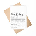 Viel Erfolg Definition A6 Karte personaliserbar mit Namen Mutmacher Karte Affirmation Klappkarte für Kinder Motivationskarte Freundschaft