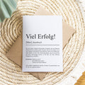 Viel Erfolg Definition Karte personaliserbar mit Namen Mutmacher Karte Affirmation Karte für Kinder Motivationskarte Freundschaft