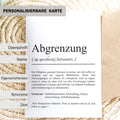 Abgrenzung Definition Karte personaliserbar Emotionen Mutmacher Karte Spirituelle Karte Motivationskarte