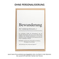 Bewunderung Definition Karte personaliserbar Emotionen Mutmacher Karte Spirituelle Karte Motivationskarte