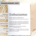 Enthusiasmus Definition Karte personaliserbar Emotionen Mutmacher Karte Spirituelle Karte Motivationskarte