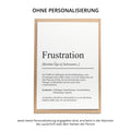 Frustration Definition Karte personaliserbar Emotionen Mutmacher Karte Spirituelle Karte Motivationskarte