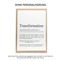 Transformation Definition Karte personaliserbar Emotionen Mutmacher Karte Spirituelle Karte Motivationskarte