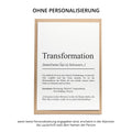 Transformation Definition Karte personaliserbar Emotionen Mutmacher Karte Spirituelle Karte Motivationskarte