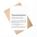 Transformation Definition Karte personaliserbar Emotionen Mutmacher Karte Spirituelle Karte Motivationskarte