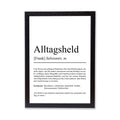 Alltagsheld Definition Poster personalisierbar mit Namen Held Poster Geschenk Einzug Geburtstag Geschenk Held Poster Alltagshelden