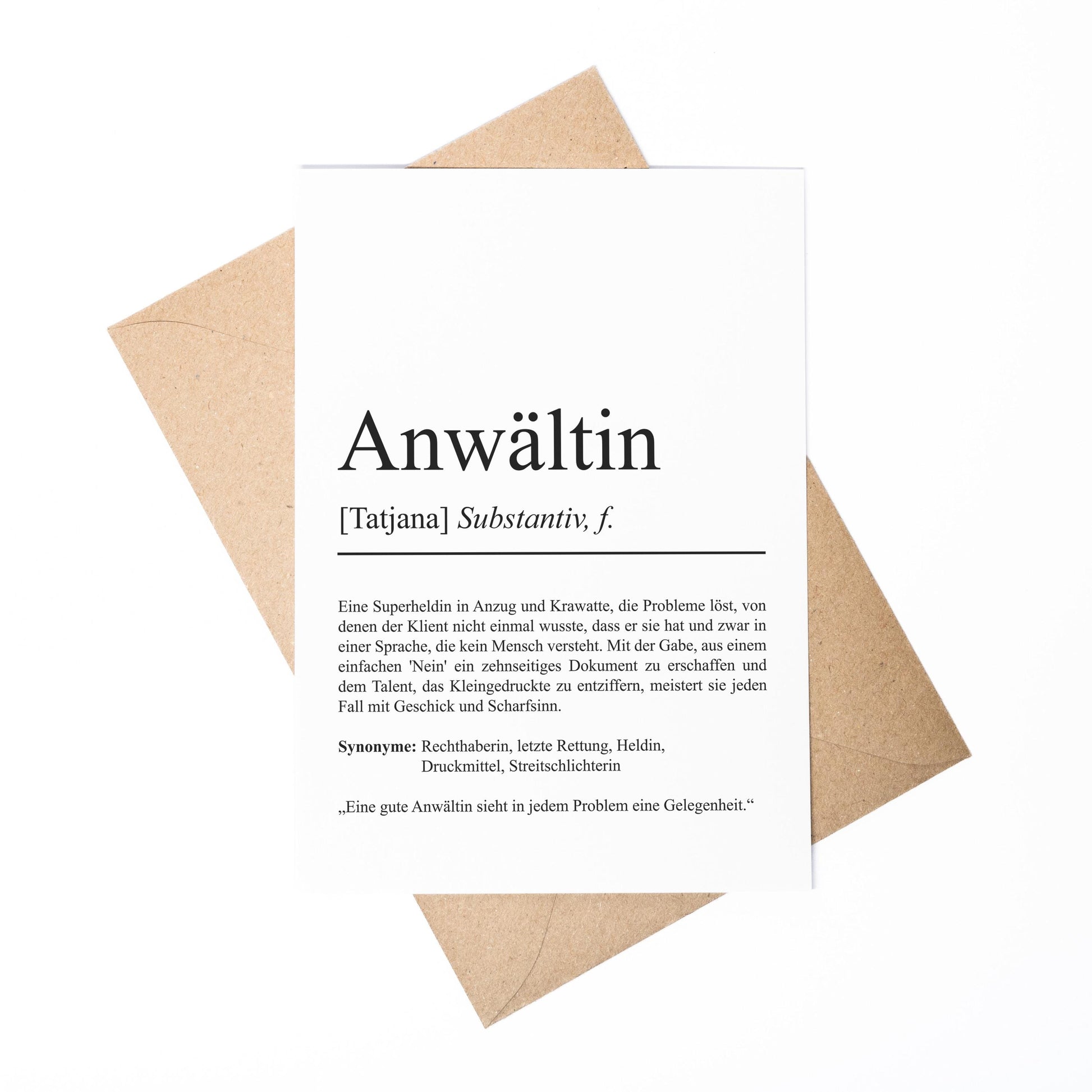 Anwalt Definition Karte personalisierbar mit Namen Beruf Postkarte Anwalt Geschenk Geburtstag Anwalt Postkarte Definition