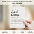 Arbeitskollege Definition Karte personalisierbar mit Namen Beruf Postkarte Kollege Geschenk Geburtstag Kollege Postkarte Definition