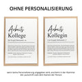 Arbeitskollege Definition Karte personalisierbar mit Namen Beruf Postkarte Kollege Geschenk Geburtstag Kollege Postkarte Definition