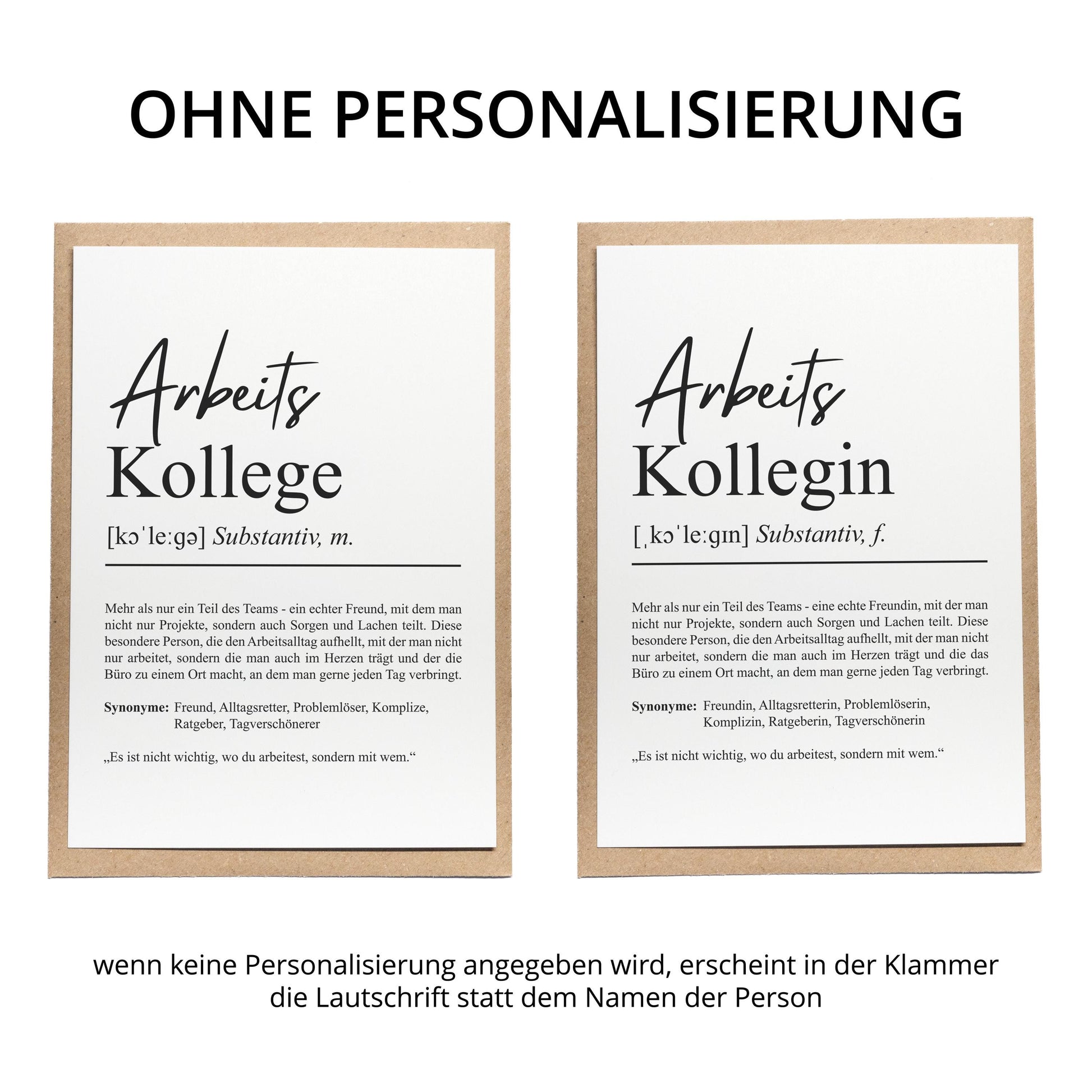 Arbeitskollege Definition Karte personalisierbar mit Namen Beruf Postkarte Kollege Geschenk Geburtstag Kollege Postkarte Definition
