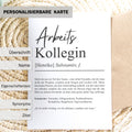 Arbeitskollegin Definition Karte personalisierbar mit Namen Beruf Postkarte Kollegin Geschenk Geburtstag Kollegin Postkarte Definition