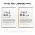 Arbeitskollegin Definition Karte personalisierbar mit Namen Beruf Postkarte Kollegin Geschenk Geburtstag Kollegin Postkarte Definition