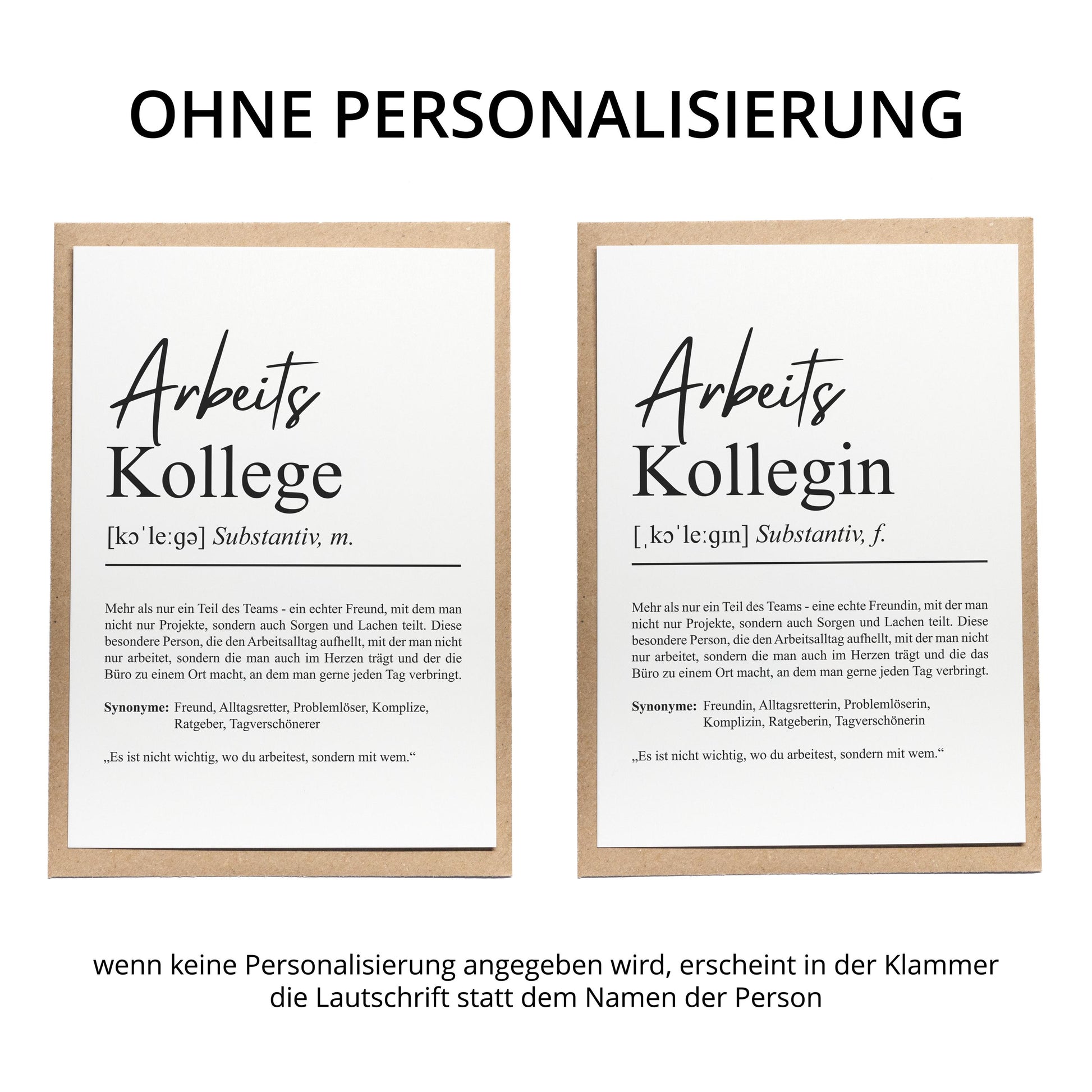 Arbeitskollegin Definition Karte personalisierbar mit Namen Beruf Postkarte Kollegin Geschenk Geburtstag Kollegin Postkarte Definition