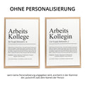 Arbeitskollegin Definition Karte A6 personalisierbar mit Namen Beruf Postkarte Kollegin Geschenk Geburtstag Kollegin Klappkarte Definition