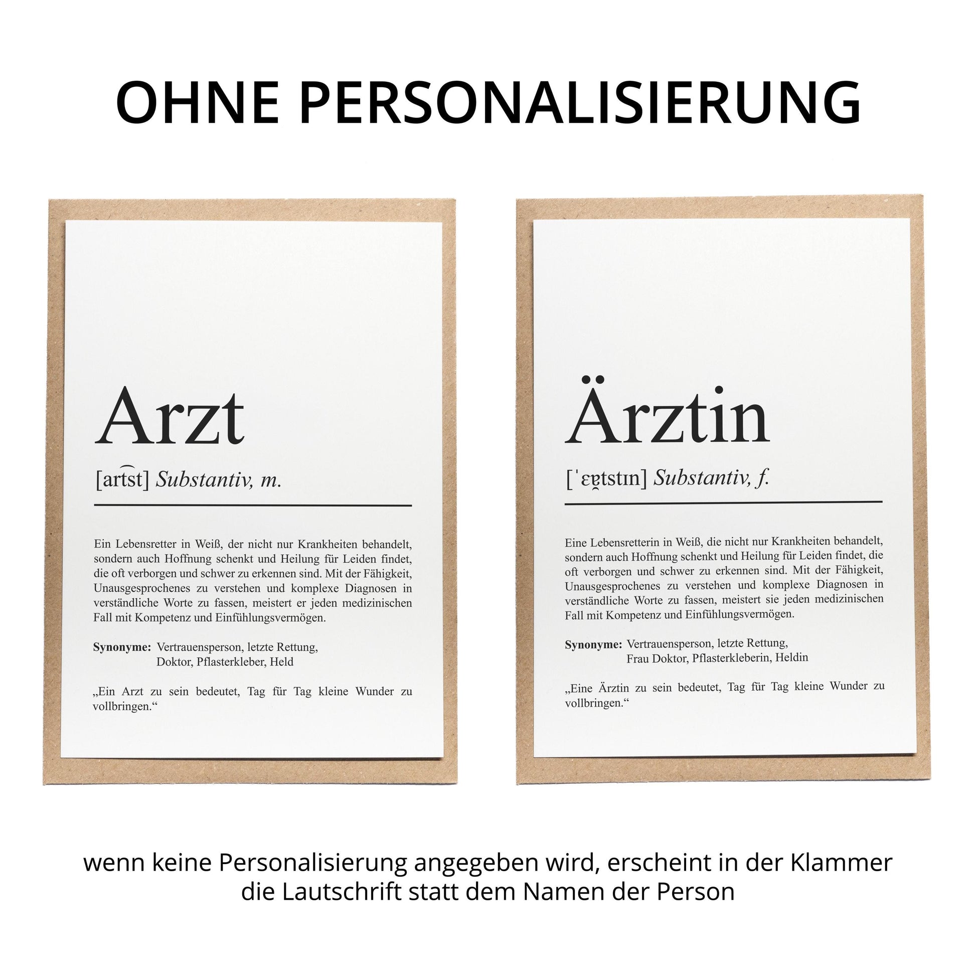 Arzt Definition Karte personalisierbar mit Namen Beruf Postkarte Arzt Geschenk Geburtstag Arzt Postkarte Definition