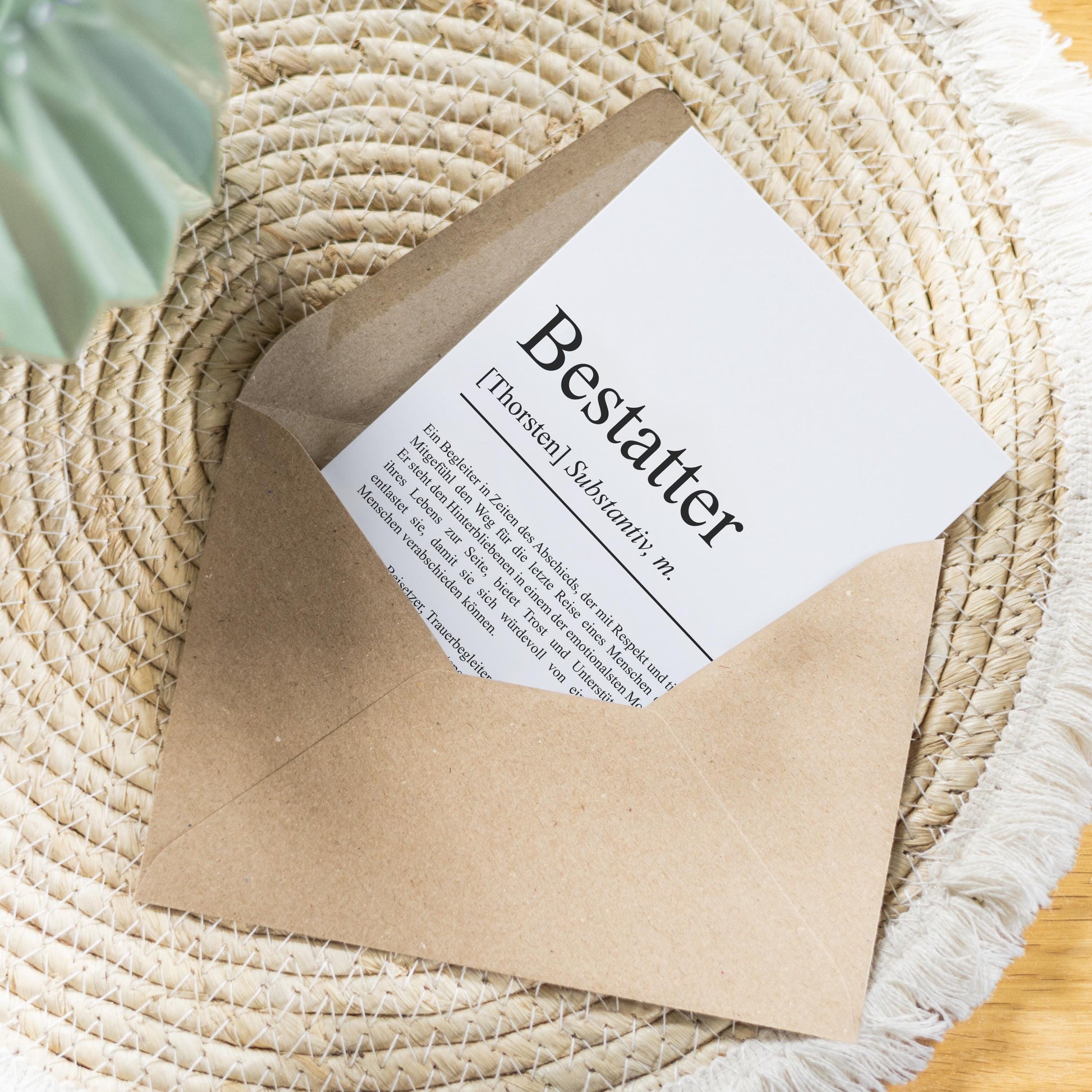 Bestatter Definition Karte personalisierbar mit Namen Beruf Postkarte Bestatter Geschenk Geburtstag Bestatter Postkarte Definition