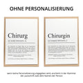Chirurgin Definition Karte personalisierbar mit Namen Beruf Grußkarte Chirurgin Geschenk Geburtstag Chirurgin Postkarte Definition