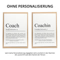 Coach Definition Karte personalisierbar mit Namen Beruf Grußkarte Coach Geschenk Geburtstag Coach Postkarte Definition