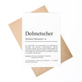Dolmetscher Definition Karte personalisierbar mit Namen Beruf Grußkarte Dolmetscher Geschenk Geburtstag Dolmetscher Postkarte Definition