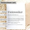Elektroniker Definition Karte personalisierbar mit Namen Beruf Grußkarte Elektroniker Geschenk Geburtstag Elektroniker Postkarte Definition