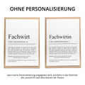 Fachwirt Definition Karte personalisierbar mit Namen Beruf Grußkarte Fachwirt Geschenk Geburtstag Fachwirt Postkarte Definition