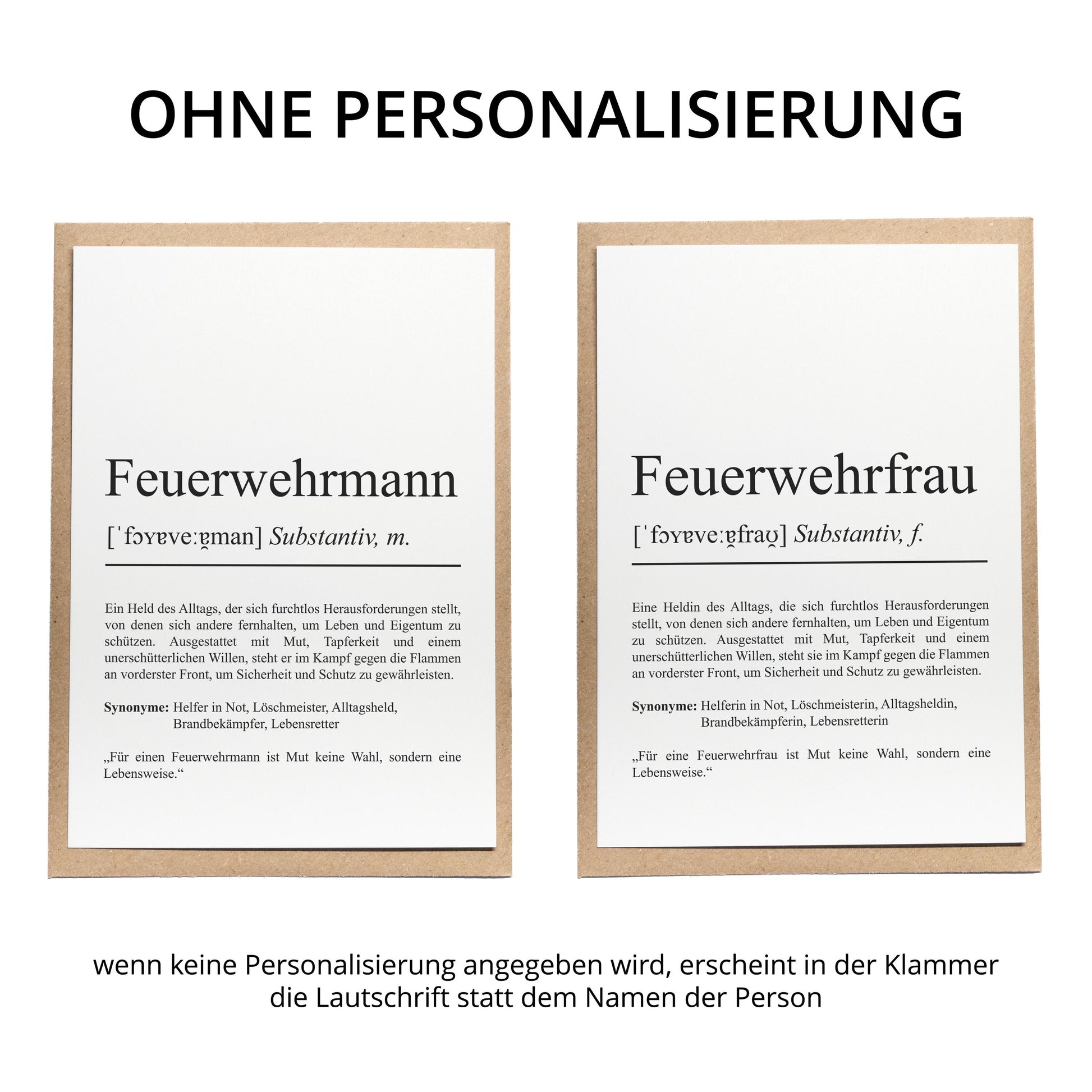 Feuerwehrfrau Definition Karte personalisierbar mit Namen Beruf Grußkarte Feuerwehr Geschenk Geburtstag Feuerwehrfrau Postkarte Definition