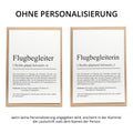 Flugbegleiter Definition Karte personalisierbar mit Namen Beruf Grußkarte Flugbegleiter Geschenk Geburtstag Flugbegleiter Postkarte