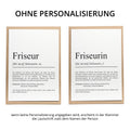 Friseur Definition Karte personalisierbar mit Namen Beruf Grußkarte Friseur Geschenk Geburtstag Friseur Postkarte Definition