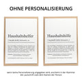 Haushaltshelfer Definition Karte personalisierbar mit Namen Beruf Grußkarte Haushaltshelfer Geschenk Geburtstag Helfer Postkarte Definition
