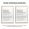 Kinder- und Jugendlichenpsychotherapeutin Definition Karte personalisierbar mit Namen Beruf Grußkarte Kinder & Jugendlichenpsychotherapeutin