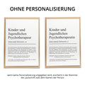 Kinder- und Jugendlichenpsychotherapeutin Definition Karte personalisierbar mit Namen Beruf Grußkarte Kinder & Jugendlichenpsychotherapeutin