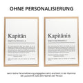 Kapitän Definition A6 Karte personalisierbar mit Namen Beruf Grußkarte Kapitän Geschenk Geburtstag Kapitän Klappkarte Definition