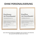 Kauffrau Einzelhandel Definition Karte personalisierbar mit Namen Beruf Grußkarte Kauffrau Geschenk Geburtstag Kauffrau Postkarte Definition