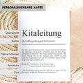 Kitaleitung Definition A6 Karte personalisierbar mit Namen Beruf Grußkarte Kitaleitung Geschenk Geburtstag Kitaleitung Postkarte