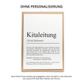 Kitaleitung Definition A6 Karte personalisierbar mit Namen Beruf Grußkarte Kitaleitung Geschenk Geburtstag Kitaleitung Postkarte