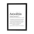 Anwältin Definition Poster personalisierbar mit Namen Beruf Poster Anwältin Geschenk Einzug Geburtstag Geschenk Anwältin Poster Beruf