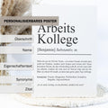 Arbeitskollege Definition Poster personalisierbar mit Namen Beruf Poster Kollege Geschenk Einzug Geburtstag Geschenk Kollege Poster Beruf