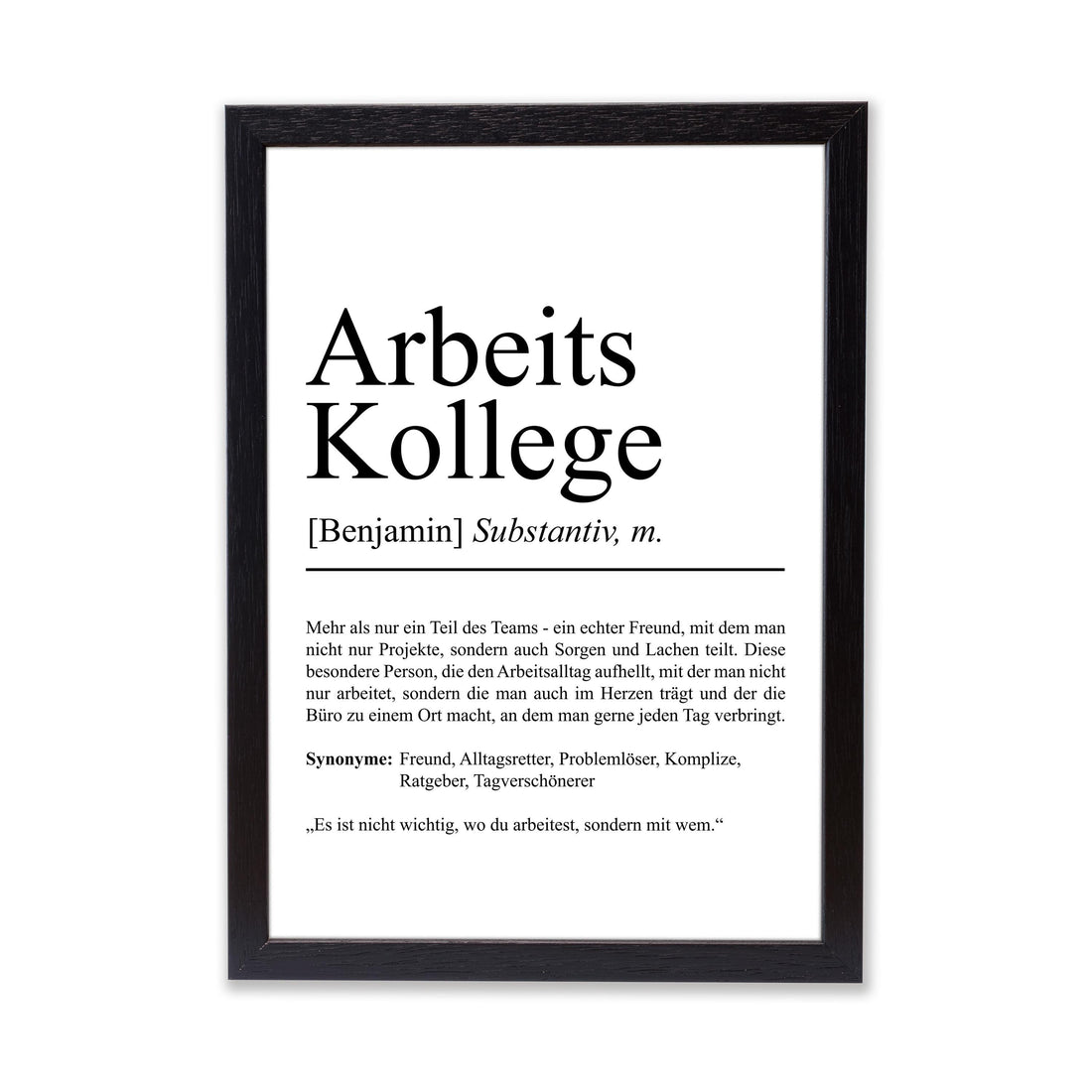 Arbeitskollege Definition Poster personalisierbar mit Namen Beruf Poster Kollege Geschenk Einzug Geburtstag Geschenk Kollege Poster Beruf