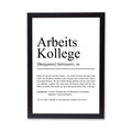 Arbeitskollege Definition Poster personalisierbar mit Namen Beruf Poster Kollege Geschenk Einzug Geburtstag Geschenk Kollege Poster Beruf