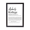 Arbeitskollege Definition Poster personalisierbar mit Namen Beruf Poster Kollege Geschenk Einzug Geburtstag Geschenk Kollege Poster Beruf