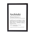 Architekt Definition Poster personalisierbar mit Namen Beruf Poster Architekt Geschenk Einzug Geburtstag Geschenk Architekt Poster Beruf