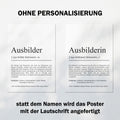 Ausbilder Definition Poster personalisierbar mit Namen Beruf Poster Ausbilder Geschenk Einzug Geburtstag Geschenk Ausbilder Poster Beruf